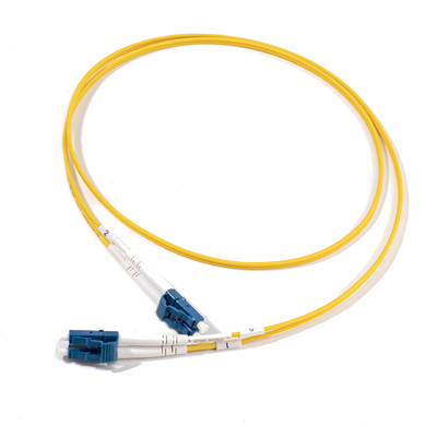 Cabo Patch Cord de Fibra Óptica Simplex Dx LC UPC Para LC UPC LSZH 3.0MM, 5 metros