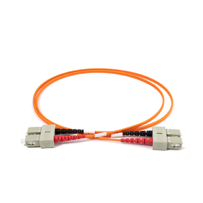 2.0mm Multimodo Fibra Óptica Patch Cables Duplex SC UPC Para SC UPC 10 metros
