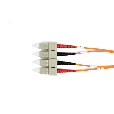 2.0mm Multimodo Fibra Óptica Patch Cables Duplex SC UPC Para SC UPC 10 metros