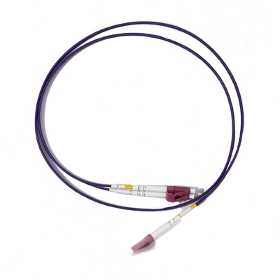 Fibra óptica LC UPC para LC UPC Duplex Patch Cord MM, OM4, 3.0mm