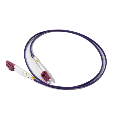 Fibra óptica LC UPC para LC UPC Duplex Patch Cord MM, OM4, 3.0mm
