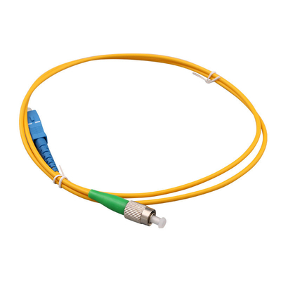 Cable de parche de fibra óptica de 9/125μm LSZH Simplex de modo único para SC UPC para ST UPC