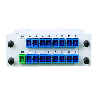 Divisor PLC tipo cassete de fibra óptica FTTH 1:16