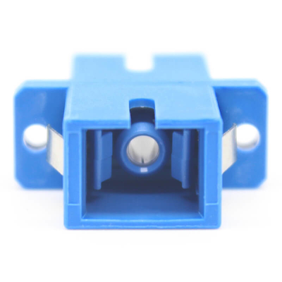 SC UPC Adaptador de fibra óptica simplex com flange com perda de inserção de 0,2 dB