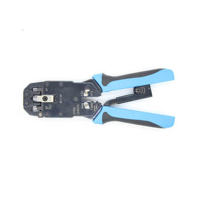 Ferramenta industrial RJ-45 RJ-12 RJ-11 de esmagamento com stripper