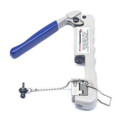 Ferramenta industrial de compressão 360° para cabos BNC RCA TRS DRS