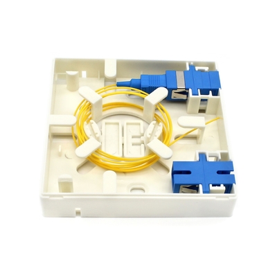 Fibra óptica branca cabo de saída Socket de parede óptica 4 núcleos OEM