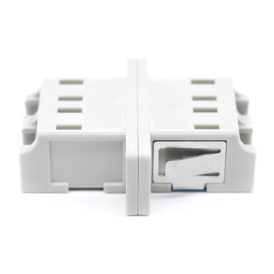 Teste de carga ≥ 70 N e perda de inserção de 0,2 dB Adaptador duplex de fibra óptica LC/PC com flange
