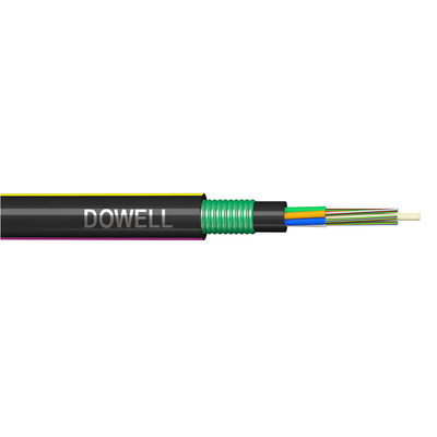 Armadura de chapéu duplo cabo de fibra óptica durável FTTH GYFTY53 50/125um 62.5/125um