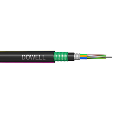 Cable de rede de fibra óptica colorida Cable de fibra óptica de núcleo 48 GYTA53 Com uma bainha externa PE