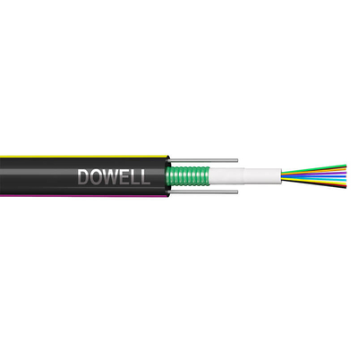 Cable de fibra óptica de polietileno PE Light Armored 48 Core GYXTW Single Mode