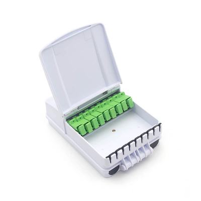 Caixa de distribuição de fibra óptica FTTH 8 portas