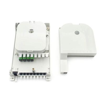 8 Core White SC Fiber Optic Distribution Box para Data Centers de Alta Densidade