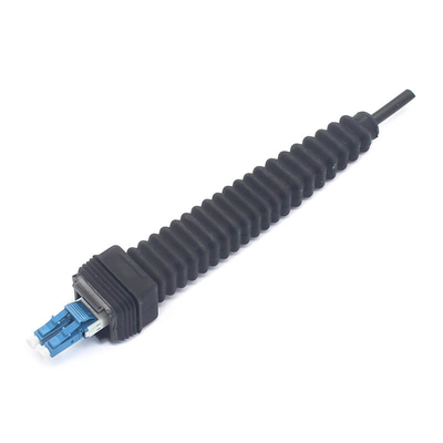 SM MM Conector de fibra óptica impermeável duplex LC UPC NSN Boot