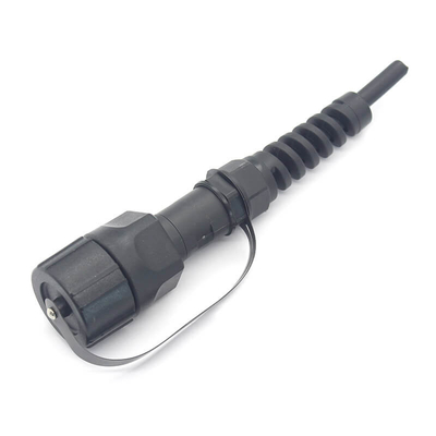 Conector reforçado de fibra óptica MPO ODVA impermeável IP67