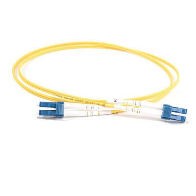 Cabo Patch Cord de Fibra Óptica Simplex Dx LC UPC Para LC UPC LSZH 3.0MM, 5 metros