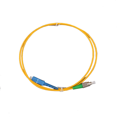 Cable de parche de fibra óptica de 9/125μm LSZH Simplex de modo único para SC UPC para ST UPC