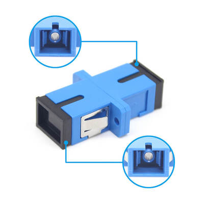 SC UPC Adaptador de fibra óptica simplex com flange com perda de inserção de 0,2 dB