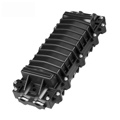 Fechamento de emenda de fibra óptica à prova d'água para exterior 24/48 núcleos com 2 portas de entrada e 2 de saída e construção em plástico ABS+PC