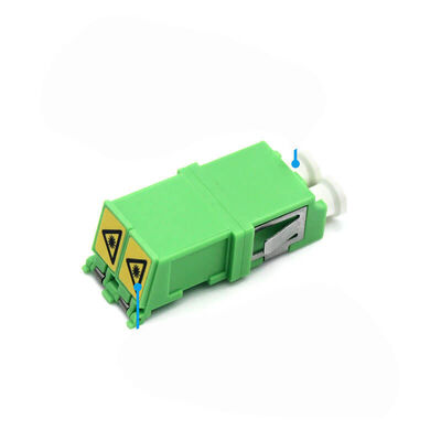Telecomunicações LC APC Duplex Adaptador de Fibra Óptica com Obturador Automático Flip