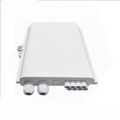 Caixa de terminação de fibra óptica IP65 à prova d'água de 8 núcleos com material PC+ABS para rede FTTH