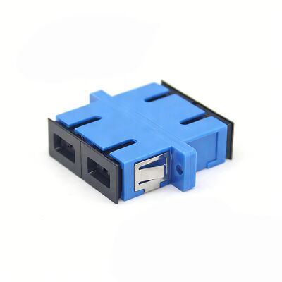 Sistema CATV Adaptador de modo único de fibra óptica SC/UPC com perda de inserção de 0,2 dB e flange montada com durabilidade de 500 ciclos