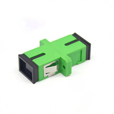 SC APC Adaptador de Fibra Óptica Simplex com Flange - Perda de inserção de 0,2 dB, Durabilidade de 500 ciclos, Manga de zircônio