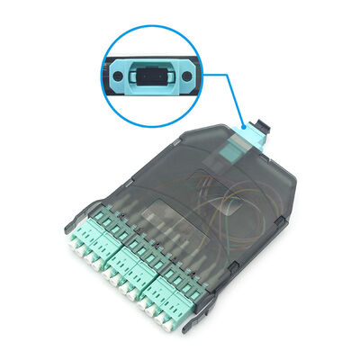 12 Núcleos OM3 OM4 MTP/MPO Multimodo para LC Fibra Óptica Patch Panel Module Cassetes
