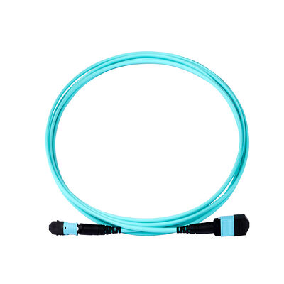 Cabo de remendo de fibra óptica MPO para MPO de 3,0 mm com 100 Gbps de alta velocidade, baixa perda de inserção ≤0,5dB e suporte multinúcleo 8-44 fibras