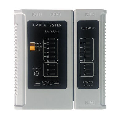 Testador de cabos de rede de plástico ABS Cat5, Cat5e, Cat6, Cat6A, RJ45 RJ11