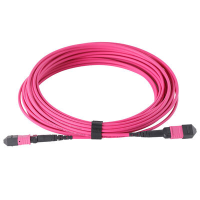 Cabo de Fibra Óptica Multimodo OM3 MPO para MPO de 12/8/24 Fibras