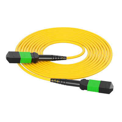5G Telecomunicações ≤ 0,5 dB 8/12/24 Núcleos MPO de modo único para MPO Fiber Patch Cord