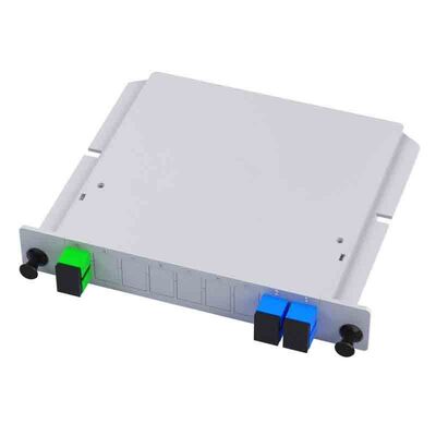 Divisor PLC Monomodo com Razões de Divisão 1×4, 1×8, 1×16, 1×32 e Conector SC UPC em Caixa Metálica